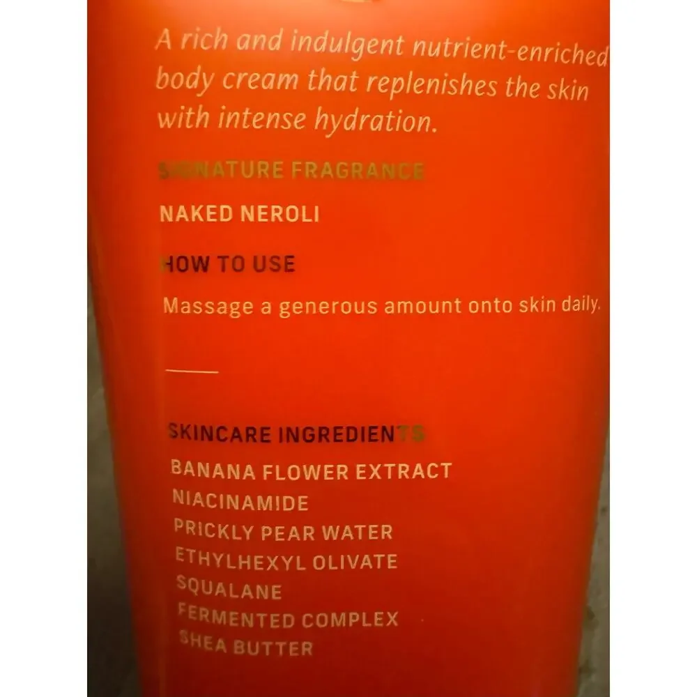 CYKLAR Naked Neroli Nutrient-Rich Body Cream 8 fl Oz / 236 mL New Without Box